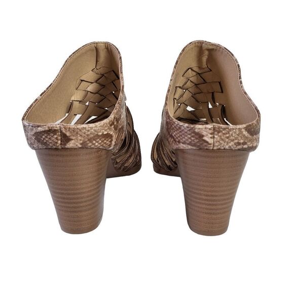 NWOT Comfort Est 1946 Snake Print Mules Size 10W - Picture 5 of 8